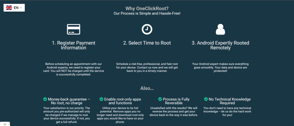 one click root