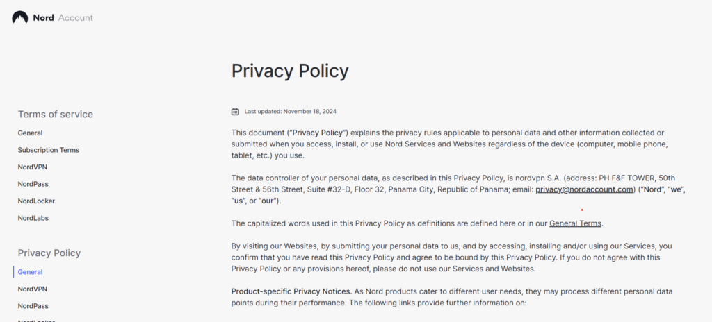 privacy nordvpn