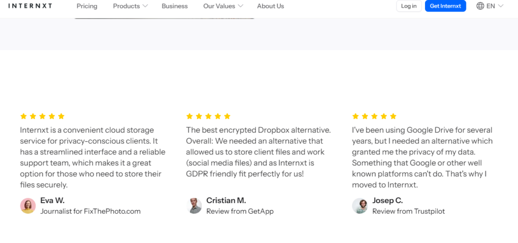 review internxt