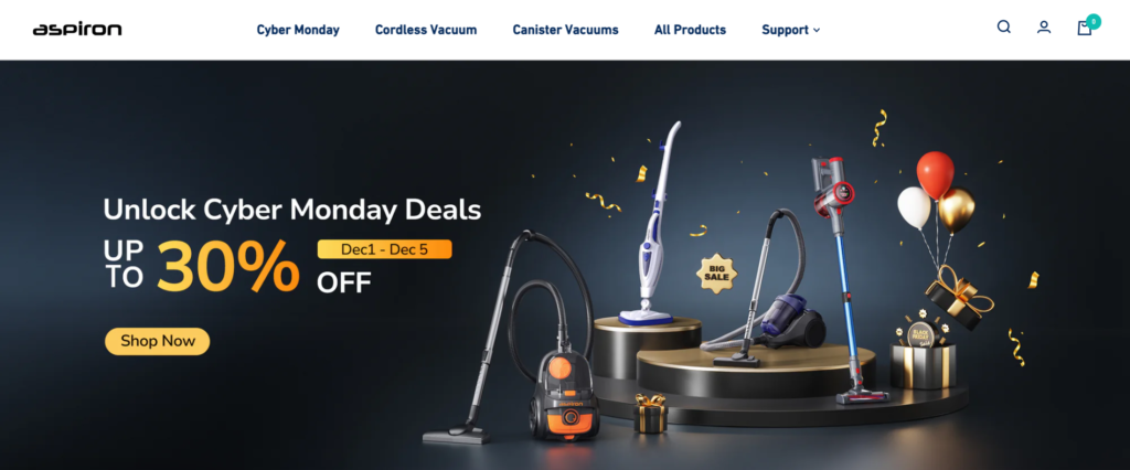 aspiron vacum cannister warranty